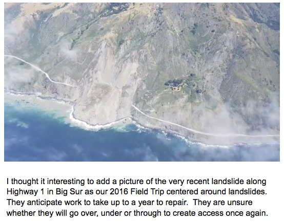 Big Sur landslide