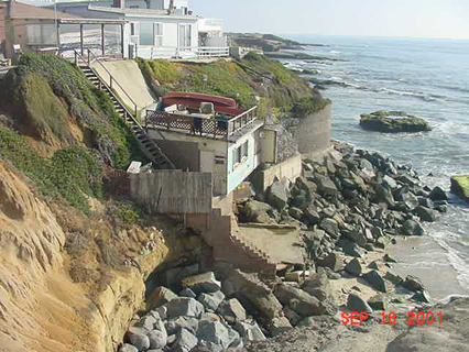Various methods of Bluff Stabilization