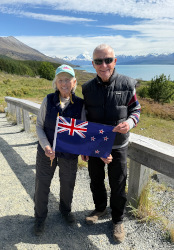 Diana and Lowell Lindsay at Mt. Cook, New Zealand